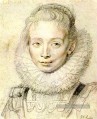 Portrait d’une craie de femme de chambre Baroque Peter Paul Rubens